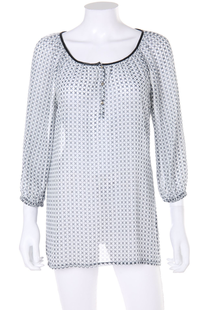 ESPRIT - Chiffon-Bluse mit Print - D 38