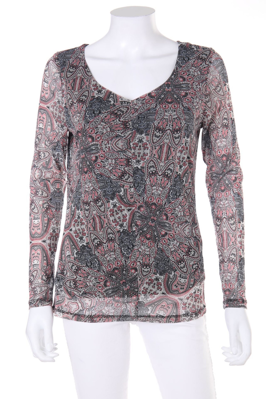 s.Oliver - Mesh-Longsleeve-Shirt mit Print - D 40