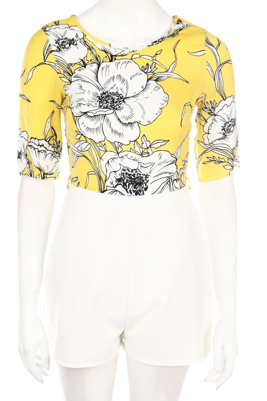 Bohemian - Playsuit mit Blumen-Print - D 34