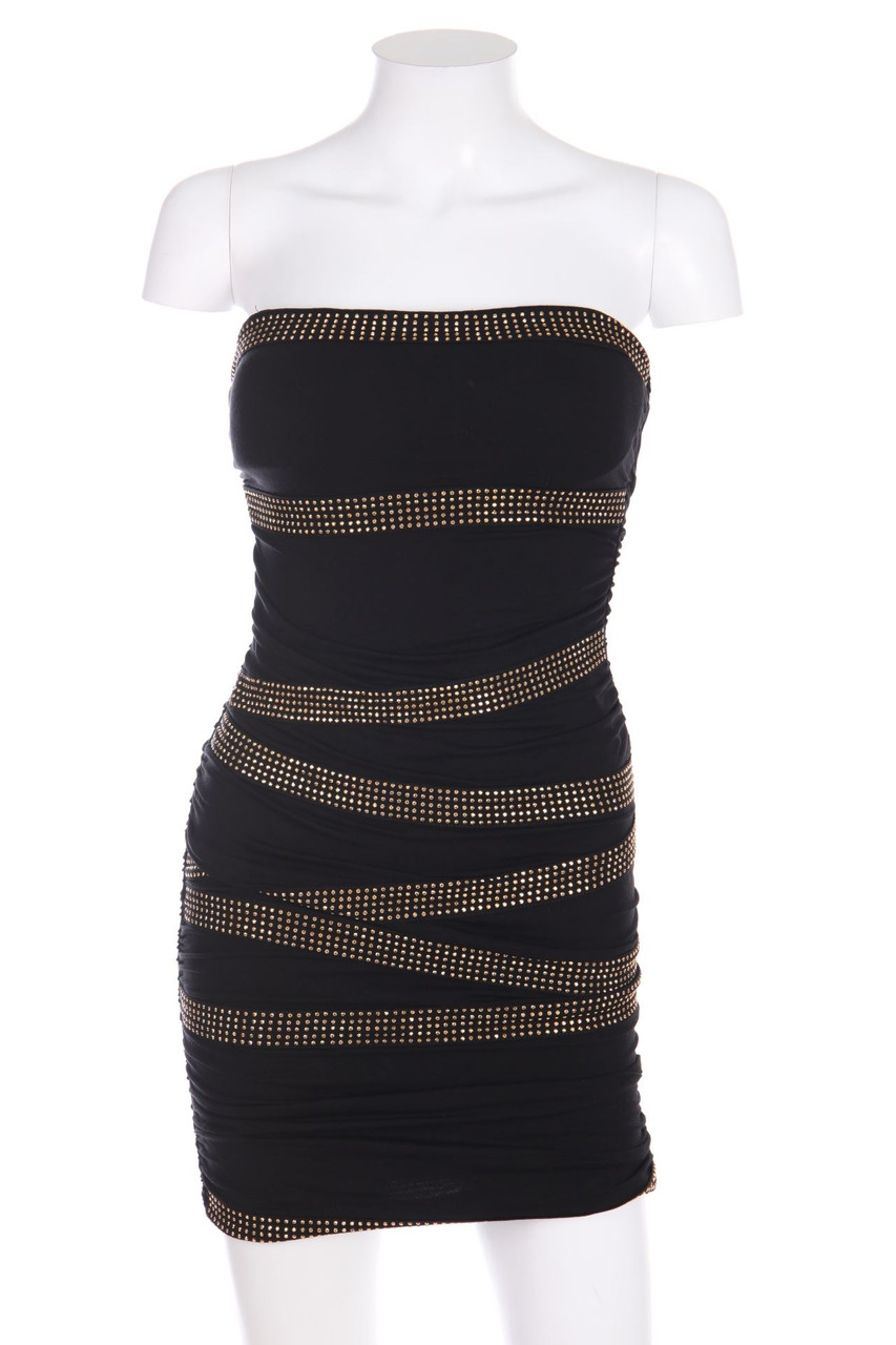 TALLY WEiJL - Bandeau-Kleid mit Schmuckstein-Applikation - D 34