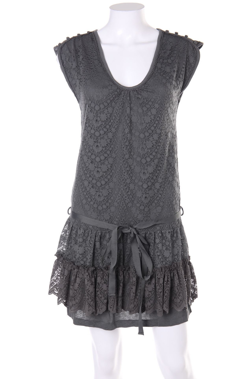 MANGO SUIT - Kleid aus Spitze mit Rüschen - M