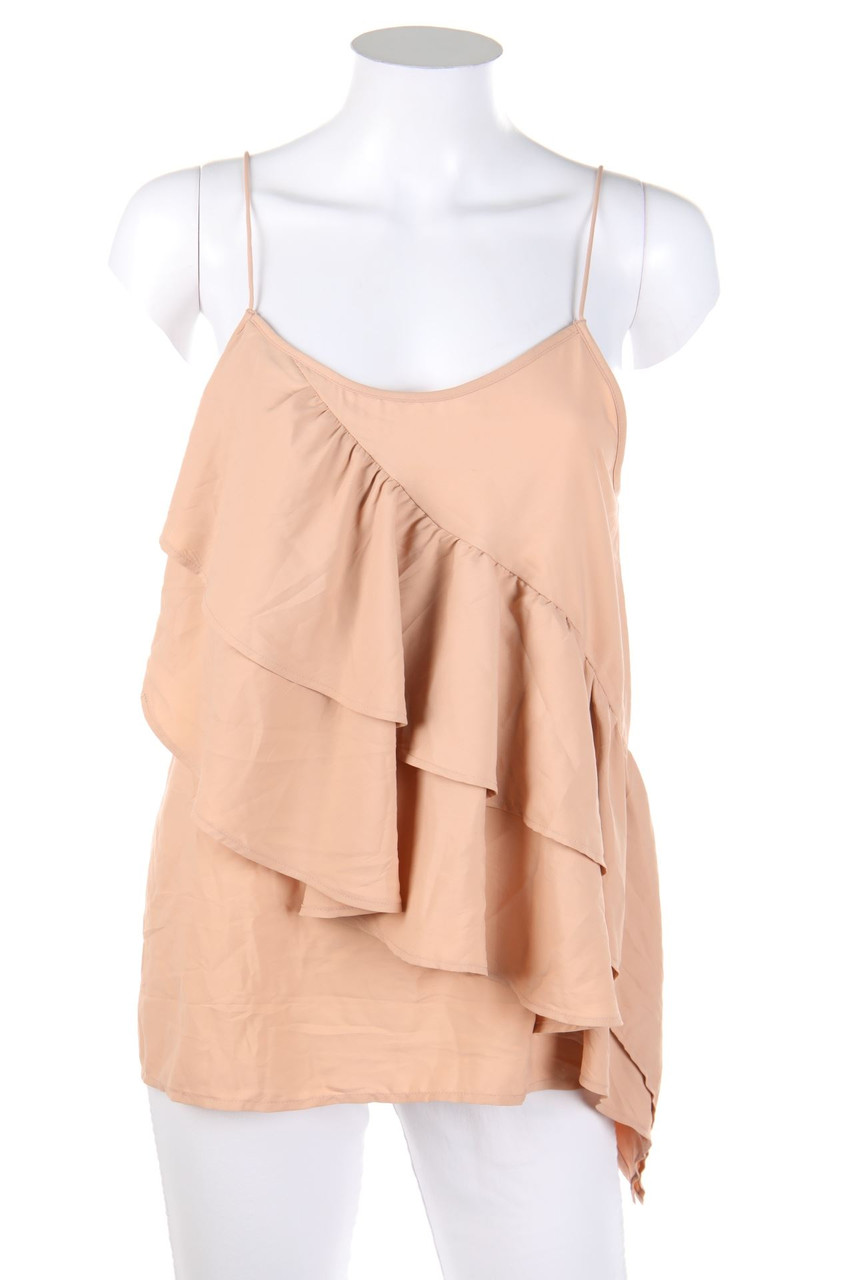 H&M - Volants-Top mit asymmetrischem Schnitt - S