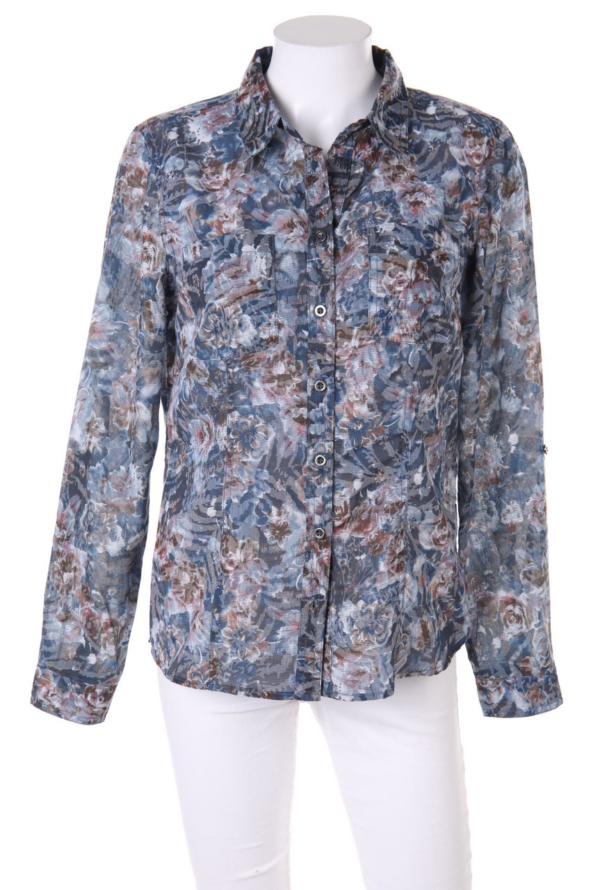 BEXLEYS - Hemd-Bluse mit Krempel-Ärmeln - D 36