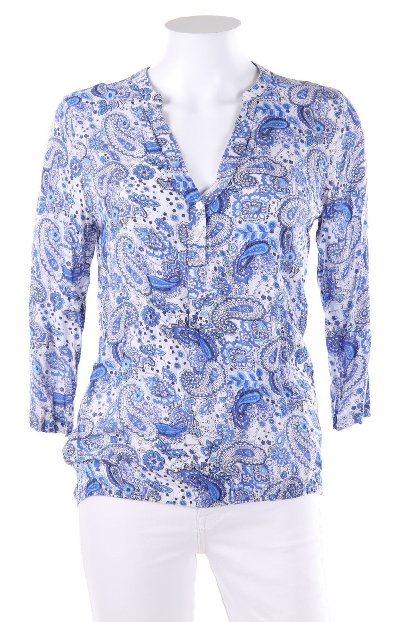 collezione - Tunika-Bluse mit Paisley-Print - S