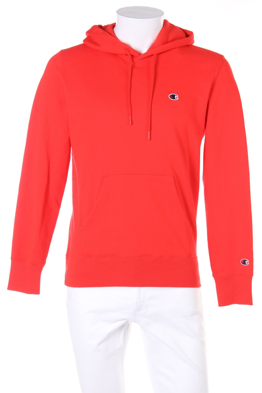 Champion - Kapuzen-Pullover mit Logo-Stickerei - S