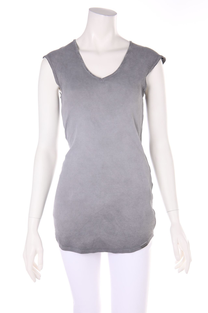 MARC CAIN SPORTS - Garment Dyed-Shirt mit Reißverschluss - S