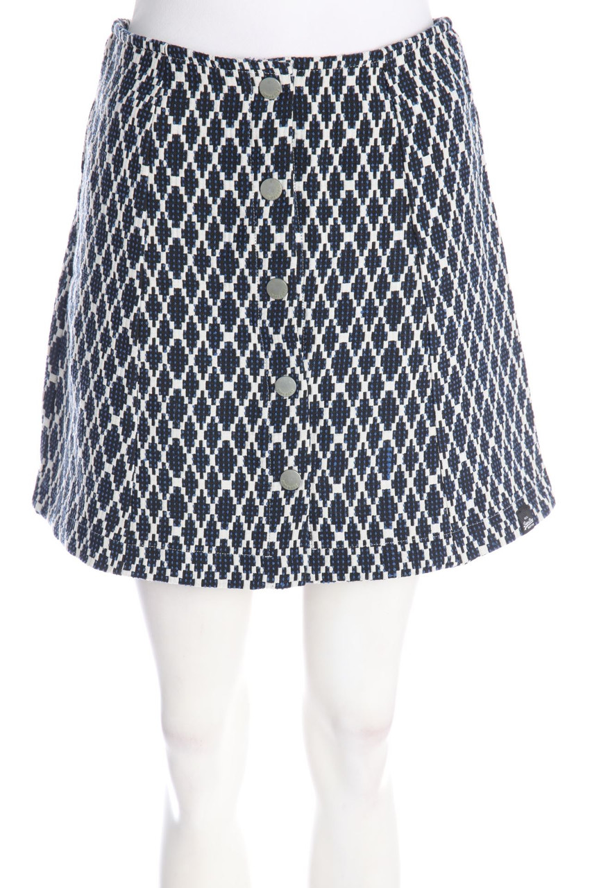 Superdry - Minirock aus Jacquard mit Logo-Badge - S