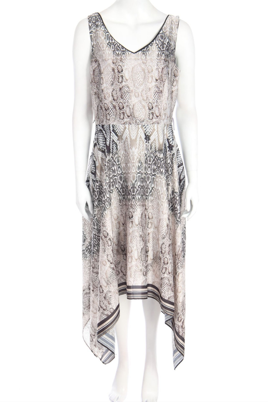 FRANK LYMAN - Midikleid mit Animal-Print - D 40