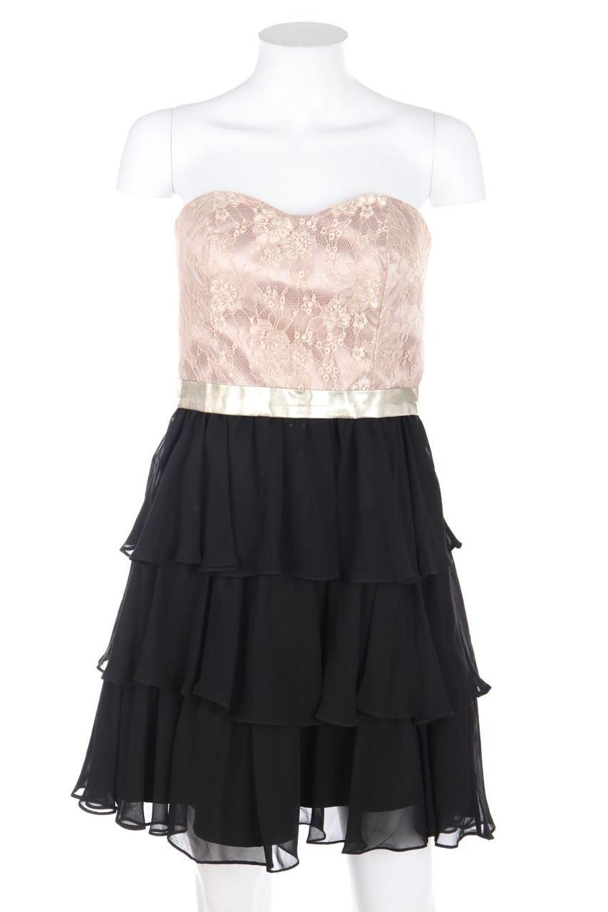 LAONA - Party-Kleid im Layer Look mit Spitzen-Einsatz - D 38