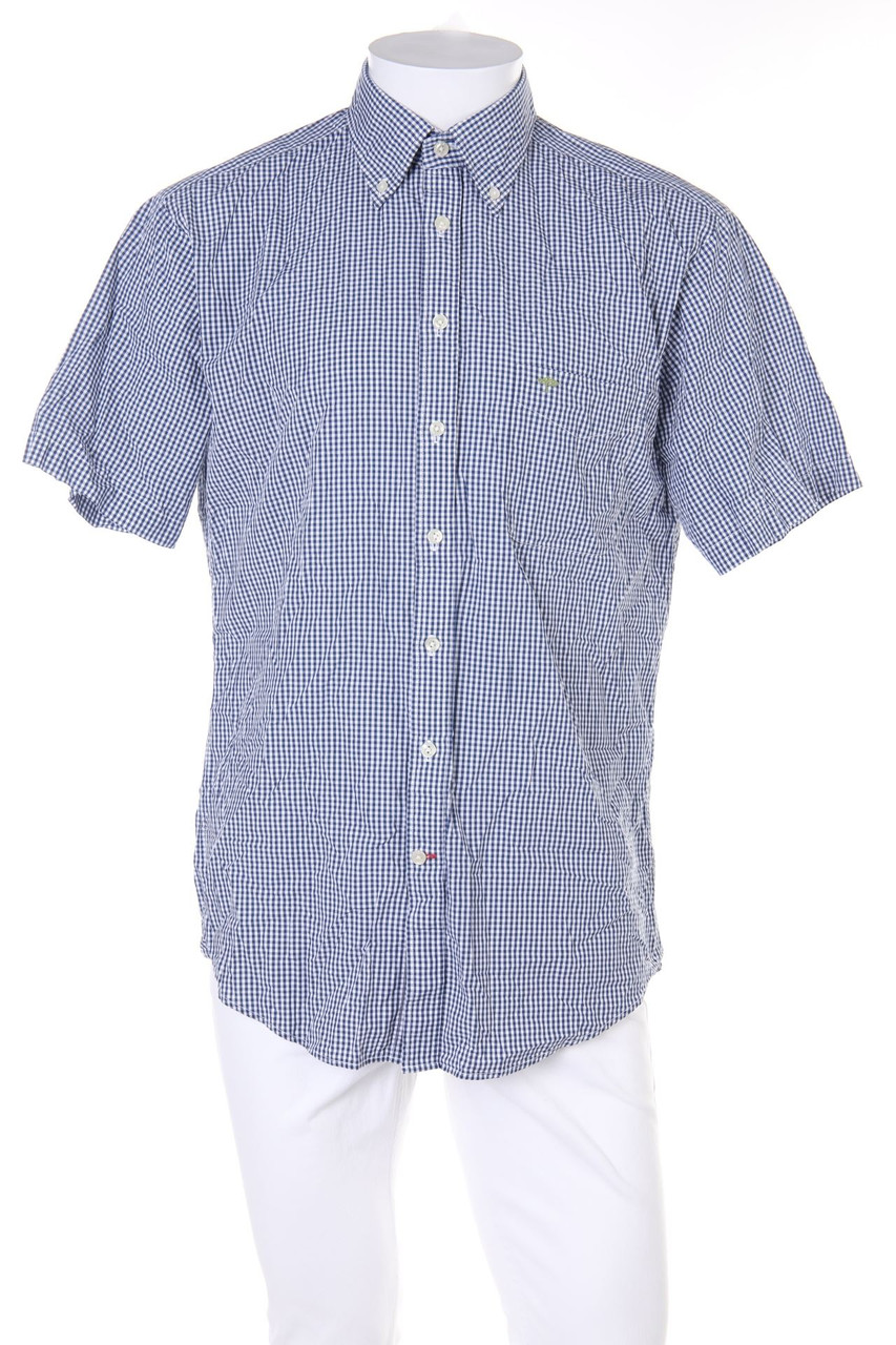 FYNCH-HATTON - Kurzarm-Hemd mit Karo-Muster - L