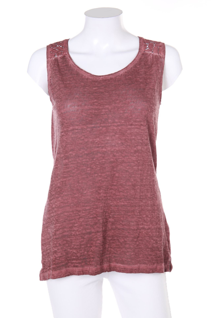 Darling HARBOUR - Top mit Spitze aus Leinen - S