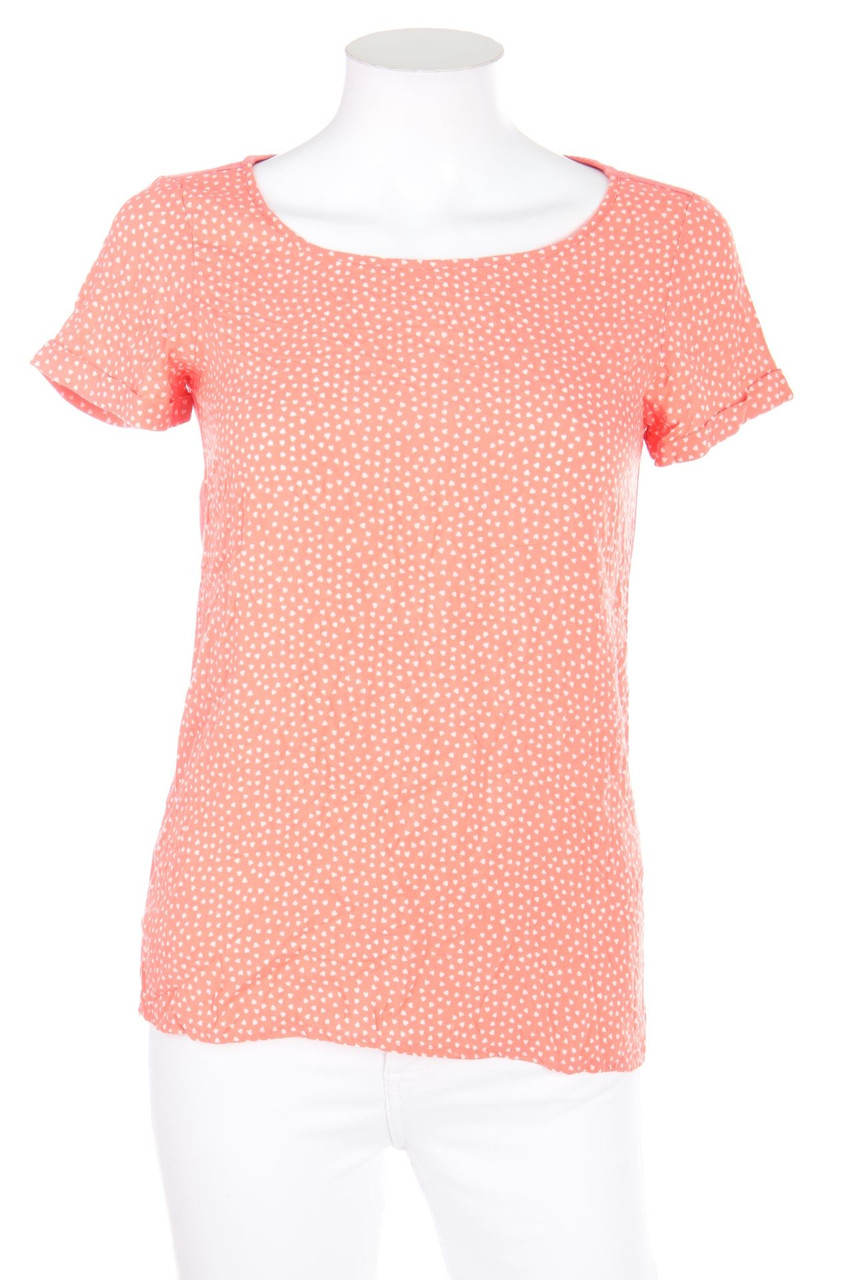 ESPRIT de corp - Kurzarm-Bluse mit Print - XXS