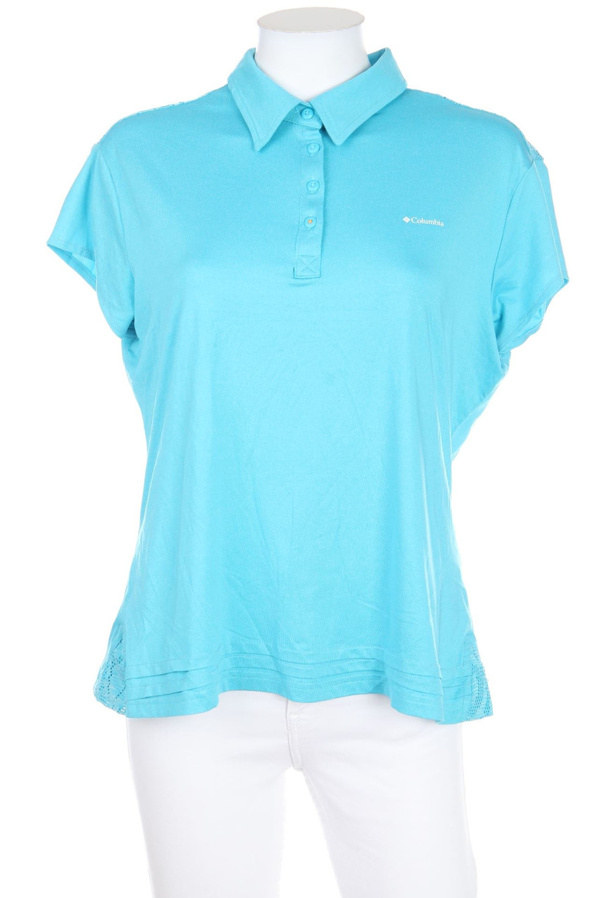 Columbia - Polo-Shirt mit Spitzen-Einsatz - L
