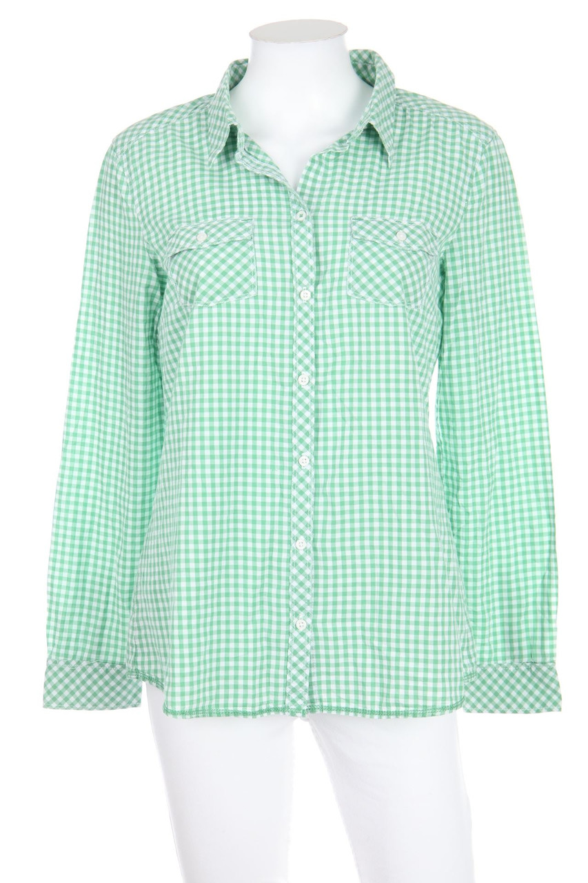 ESPRIT - Hemd-Bluse mit Karo-Muster - D 38