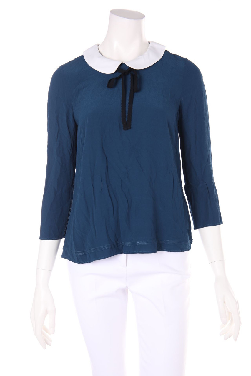 CLAUDIE PIERLOT - Bluse mit 3/4-Ärmel mit Bubi-Kragen - D 36