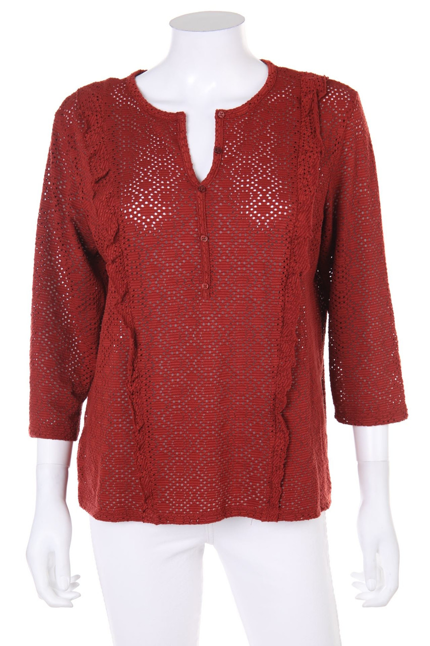 promod - 3/4-Arm-Shirt mit Volants - L