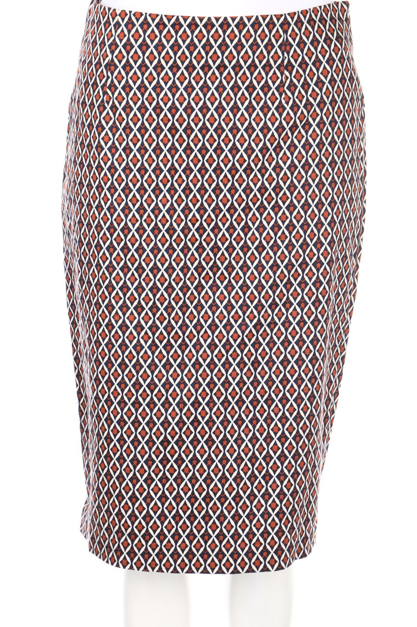 LAURA CLEMENT - Bleistift-Bleistift-Rock mit geometrischem Muster - D 36