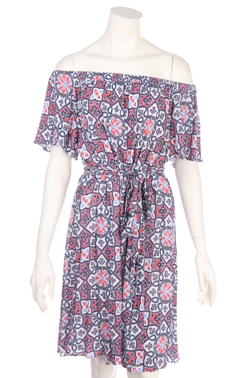 MICHAEL MICHAEL KORS - Carmen-Kleid mit Print - XL