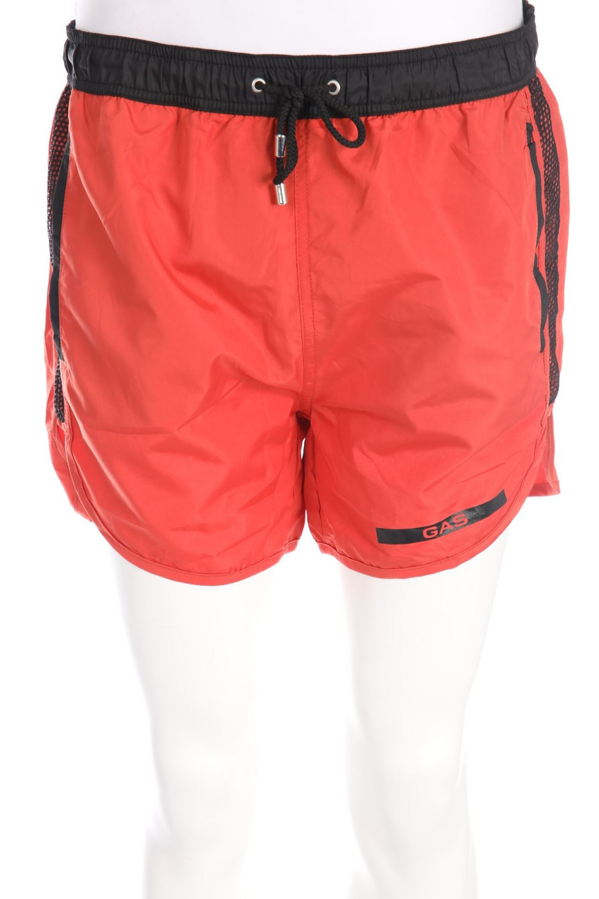MAN GAS - Sport-Shorts mit Logo-Print - XL