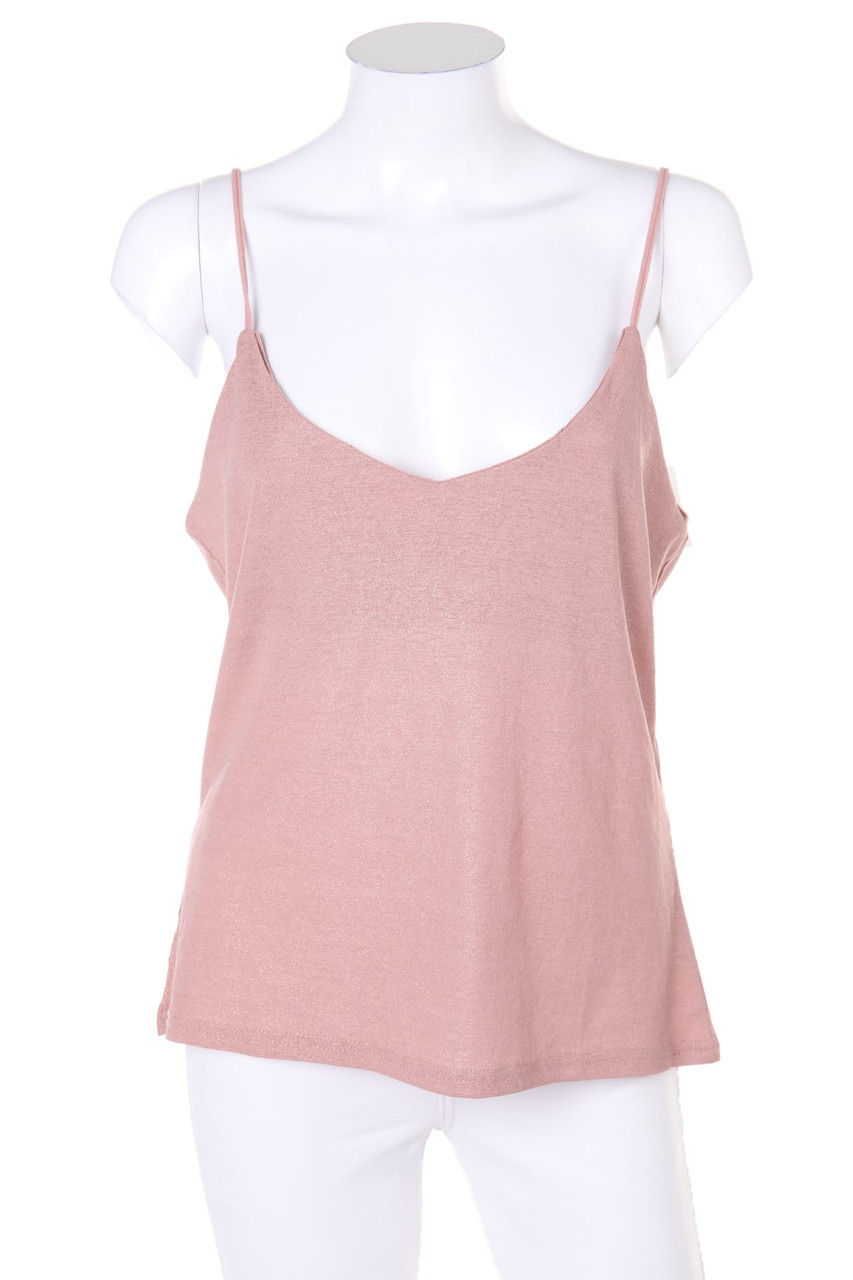 Ohne Label - Top mit Metallic-Effekt - L