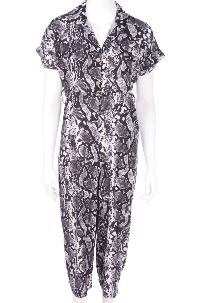 Ohne Label - Jumpsuit mit Animal-Print - L