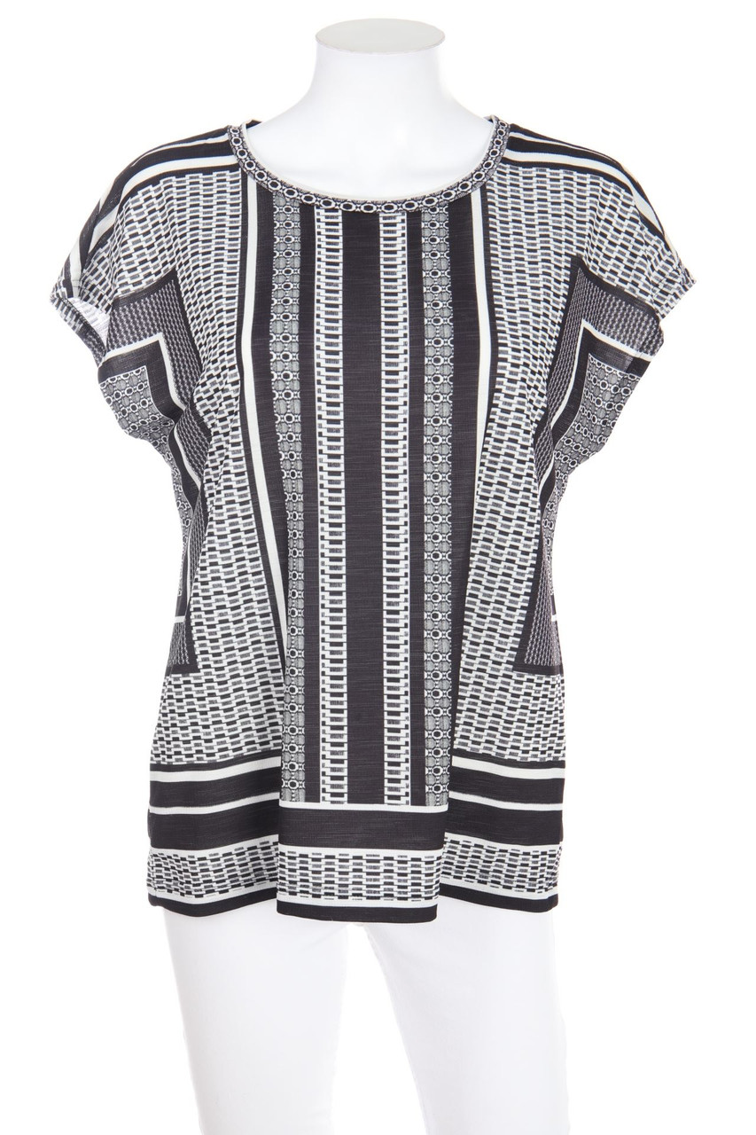 MADELEINE - Kurzarm-Shirt mit Print - D 38