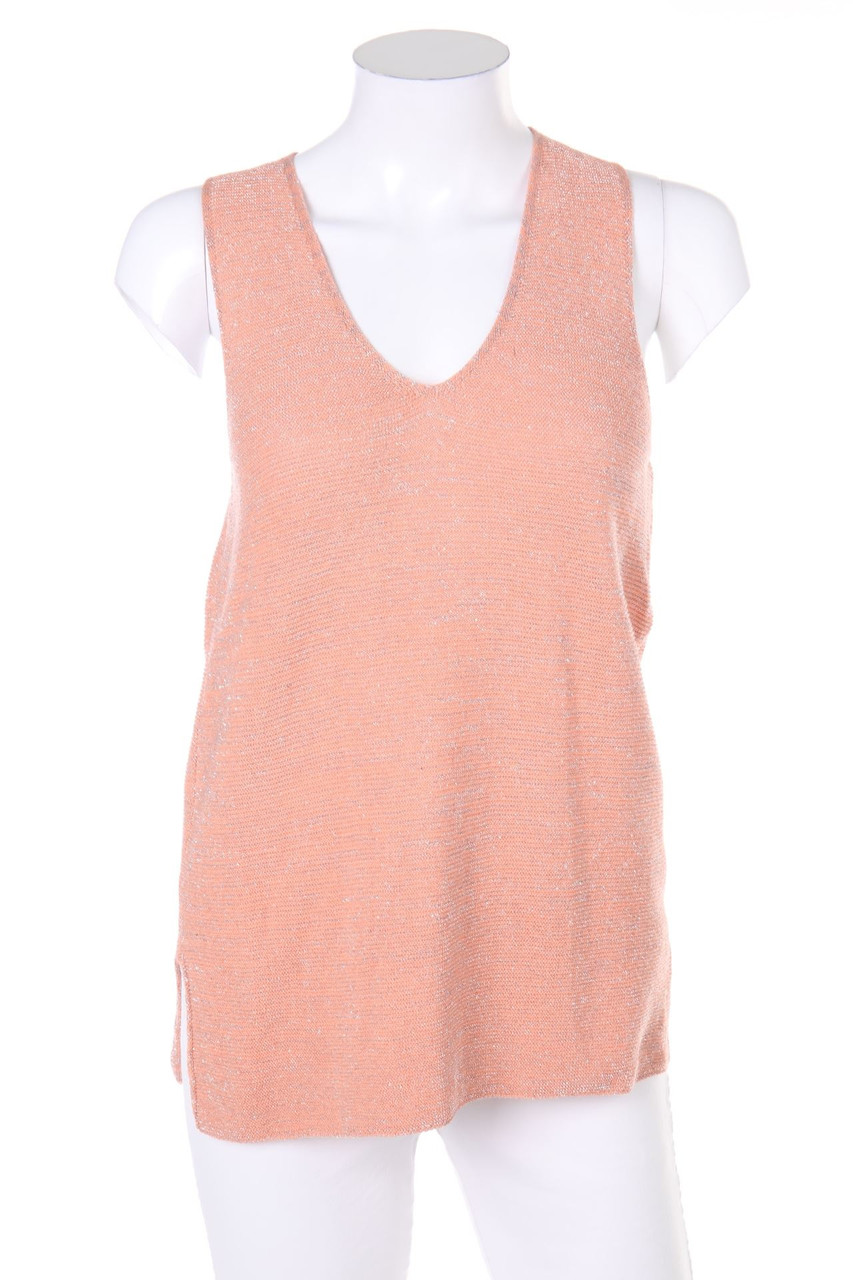 UNITED COLORS OF BENETTON - Strick-Top mit Metallic-Effekt - M