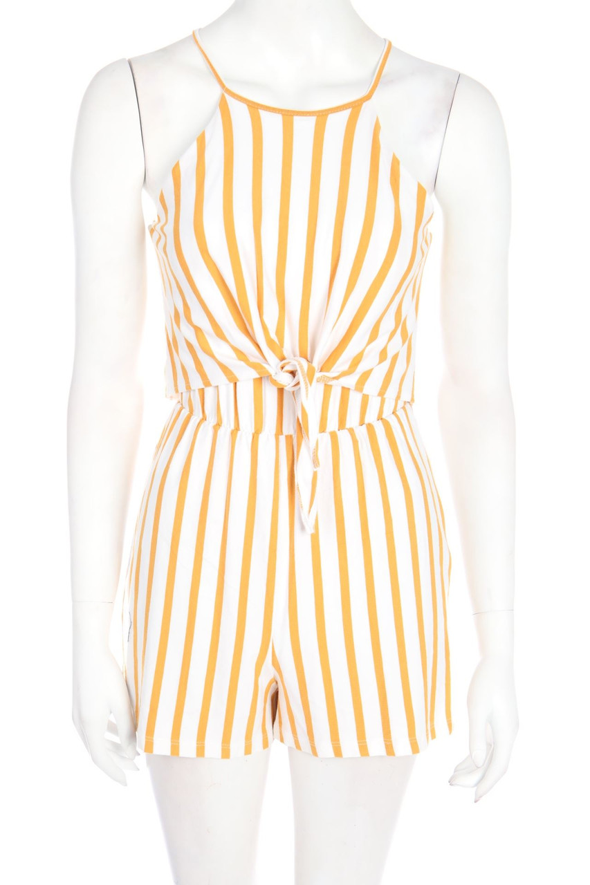 Bershka - Playsuit im Layer Look zum Knoten - XS