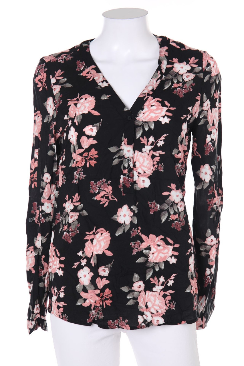 zebra - Tunika-Bluse mit floralem Muster - S