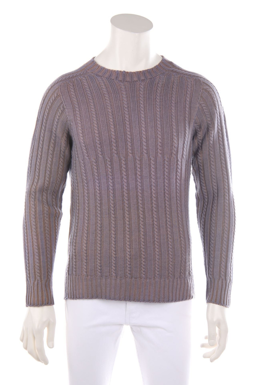 FLY 3 - Schurwoll-Pullover mit Zopf-Muster - 48