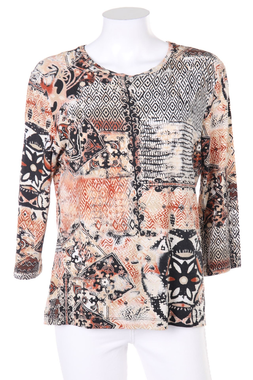 chico´s - 3/4-Arm-Shirt mit Print - ONE SIZE
