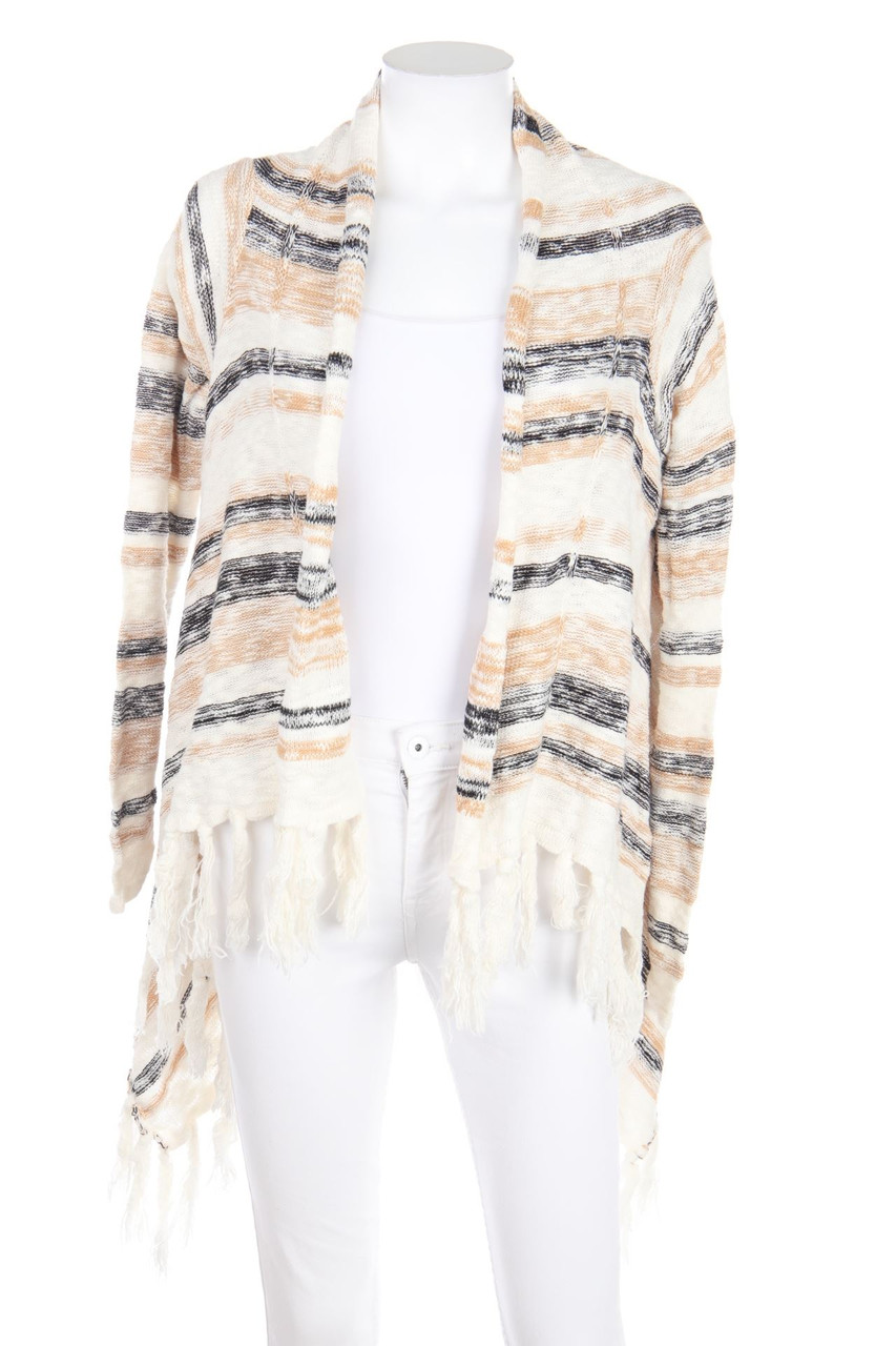 TALLY WEiJL - Streifen-Cardigan mit Fransen - S