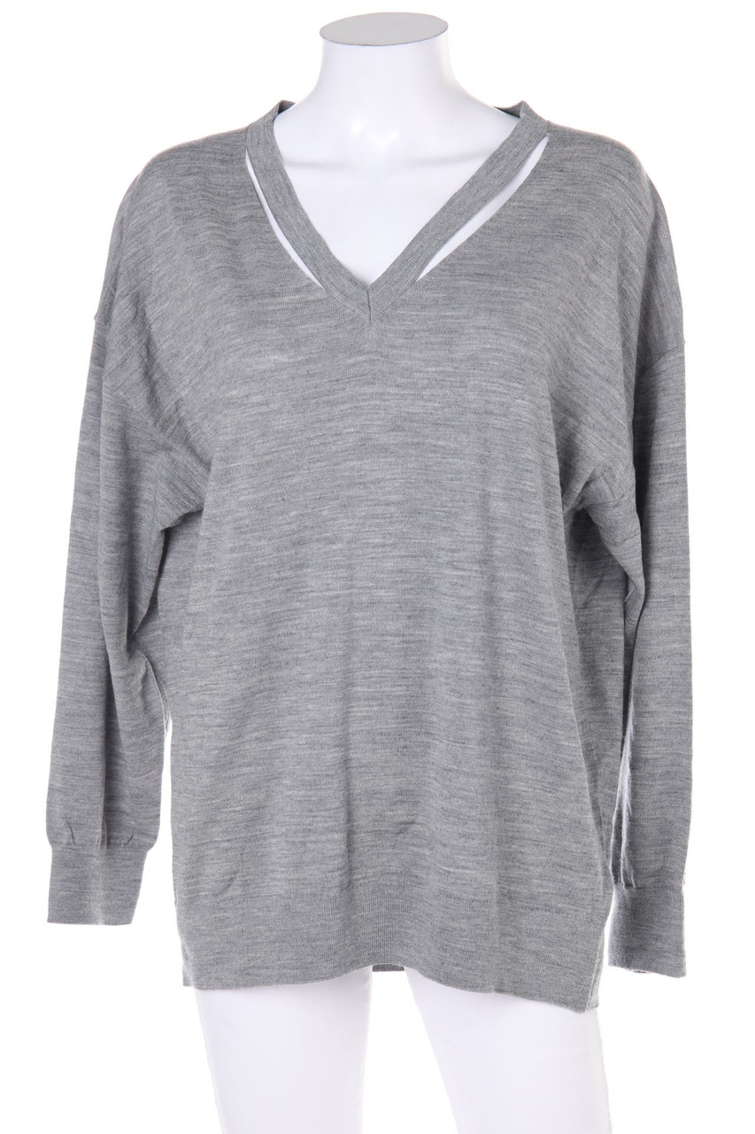 UTERQÜE - Strick-Pullover aus Wolle mit Cut-outs - M