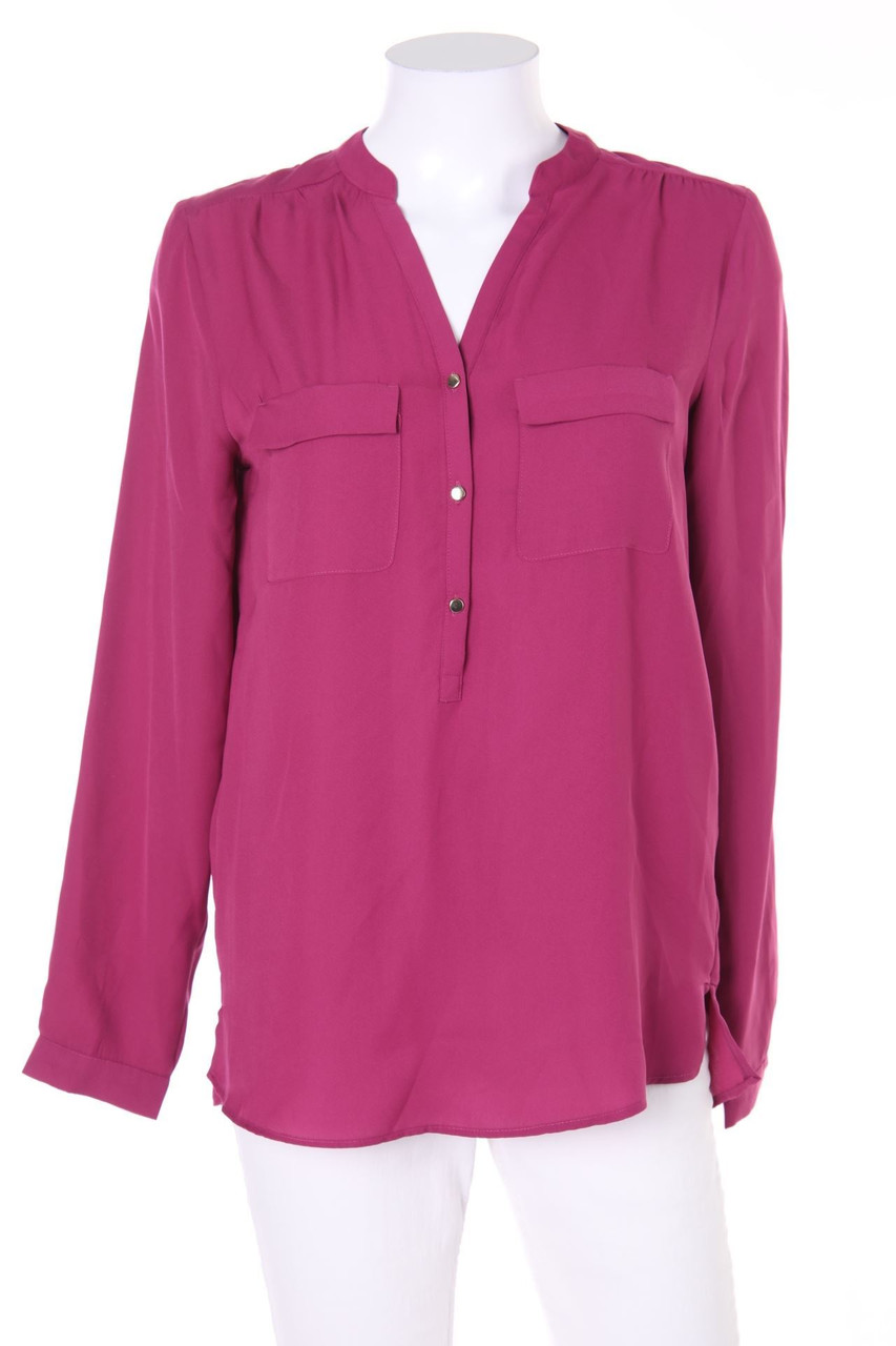 ESPRIT - Tunika-Bluse mit aufgesetzten Taschen - D 34