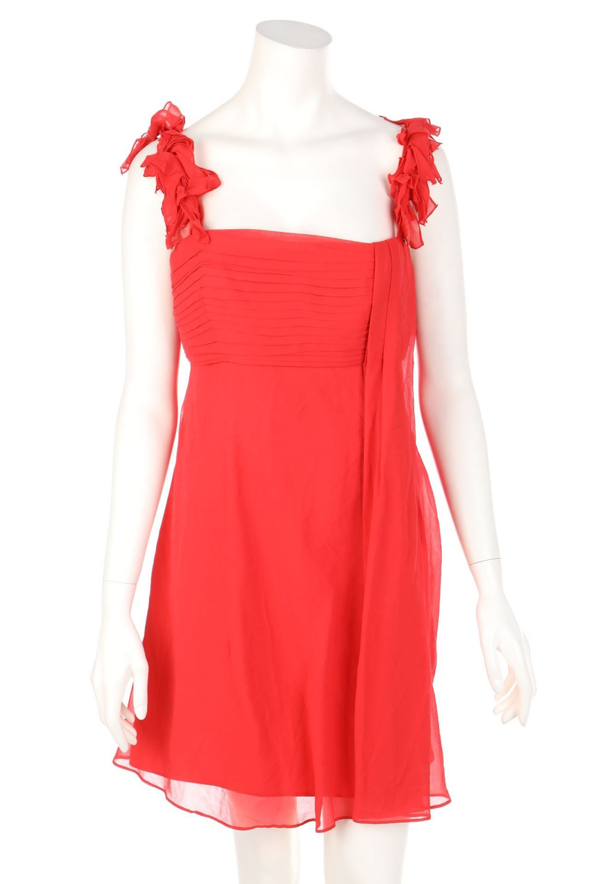 BCBG MAXAZRIA - Party-Kleid aus Seide mit Falten - D 42