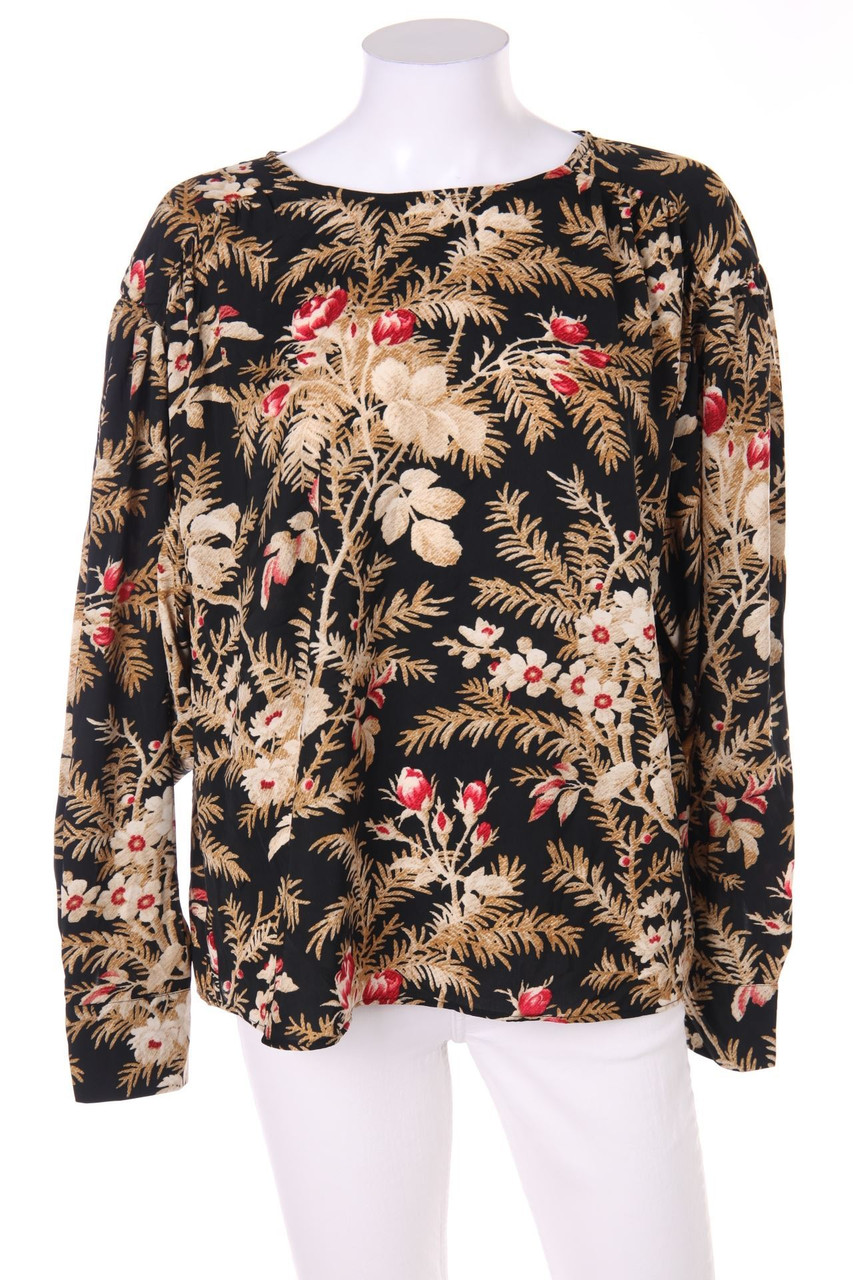 H&M - Oversize-Bluse mit floralem Muster - M