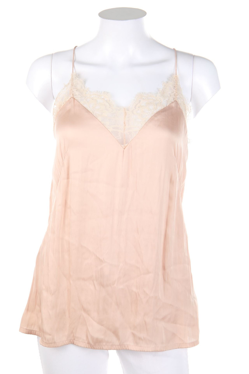 H&M - Blusentop mit Spitzen-Einsatz - D 34