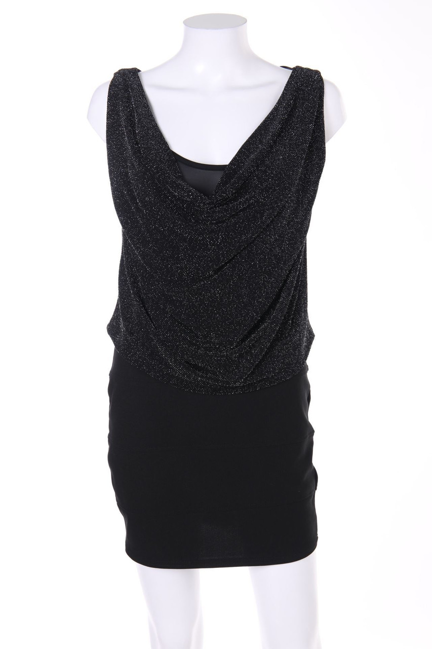 AMISU - Party-Kleid mit Metallic-Effekt - D 38