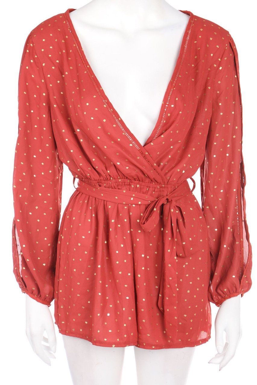 SISTERS OF THE TRIBE - Playsuit aus Crêpe mit Gummizug - D 38