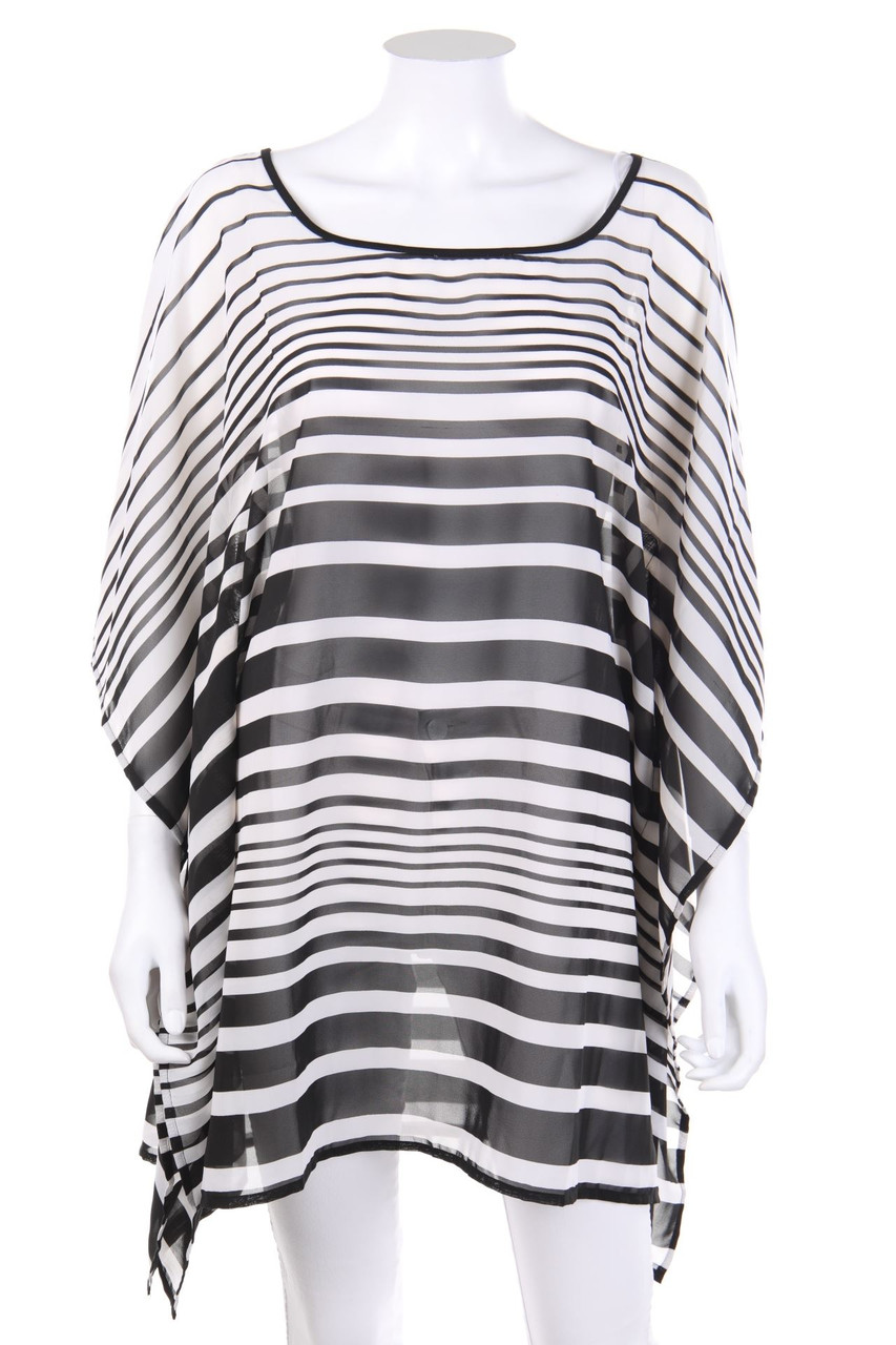 bonprix collection - Oversize-Bluse mit Streifen - D 36