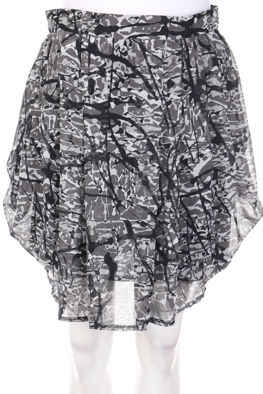 ZARA - Falten-Mini-Rock mit Print - S