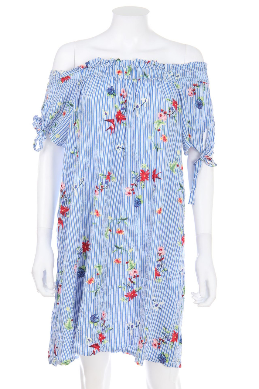 VILA - Carmen-Kleid mit Print - S