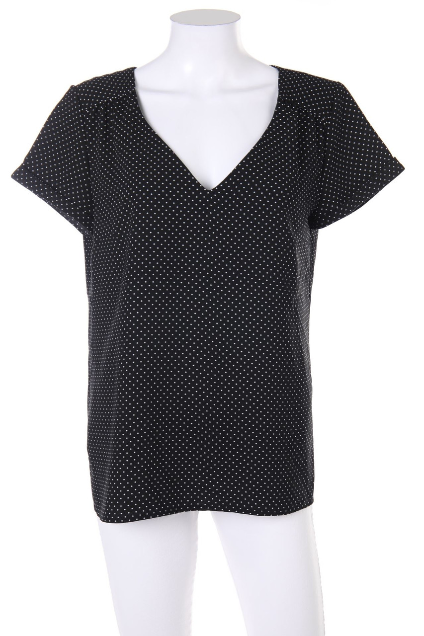 CAMAÏEU - Kurzarm-Bluse mit Punkten - XL