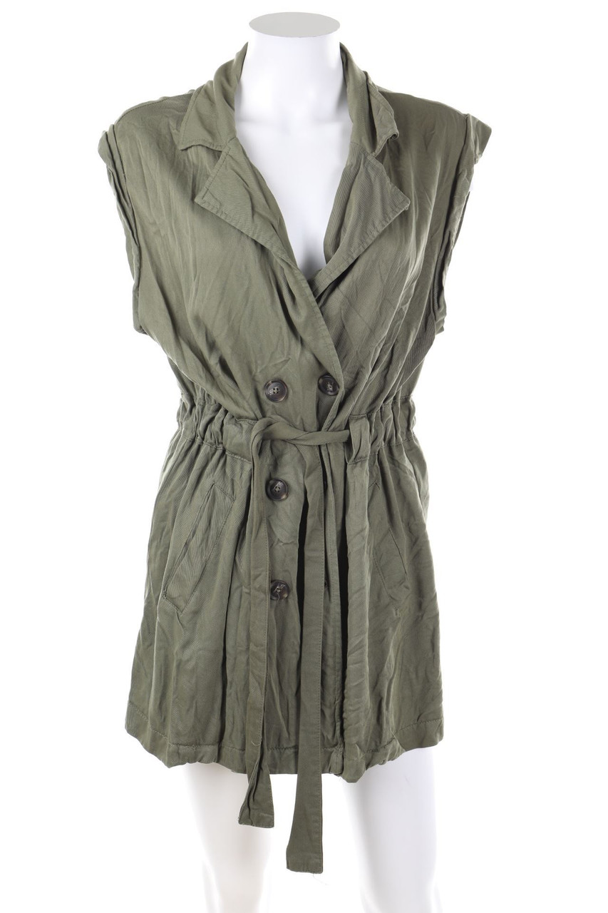 AMISU - Blusenkleid im Safari-Stil - M