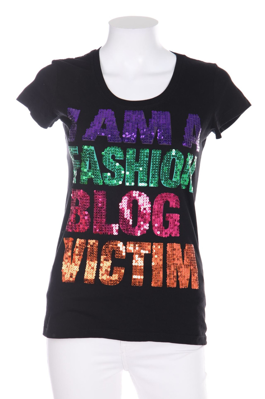 SUXESS by KENVELO - Kurzarm-Shirt mit Pailletten - S