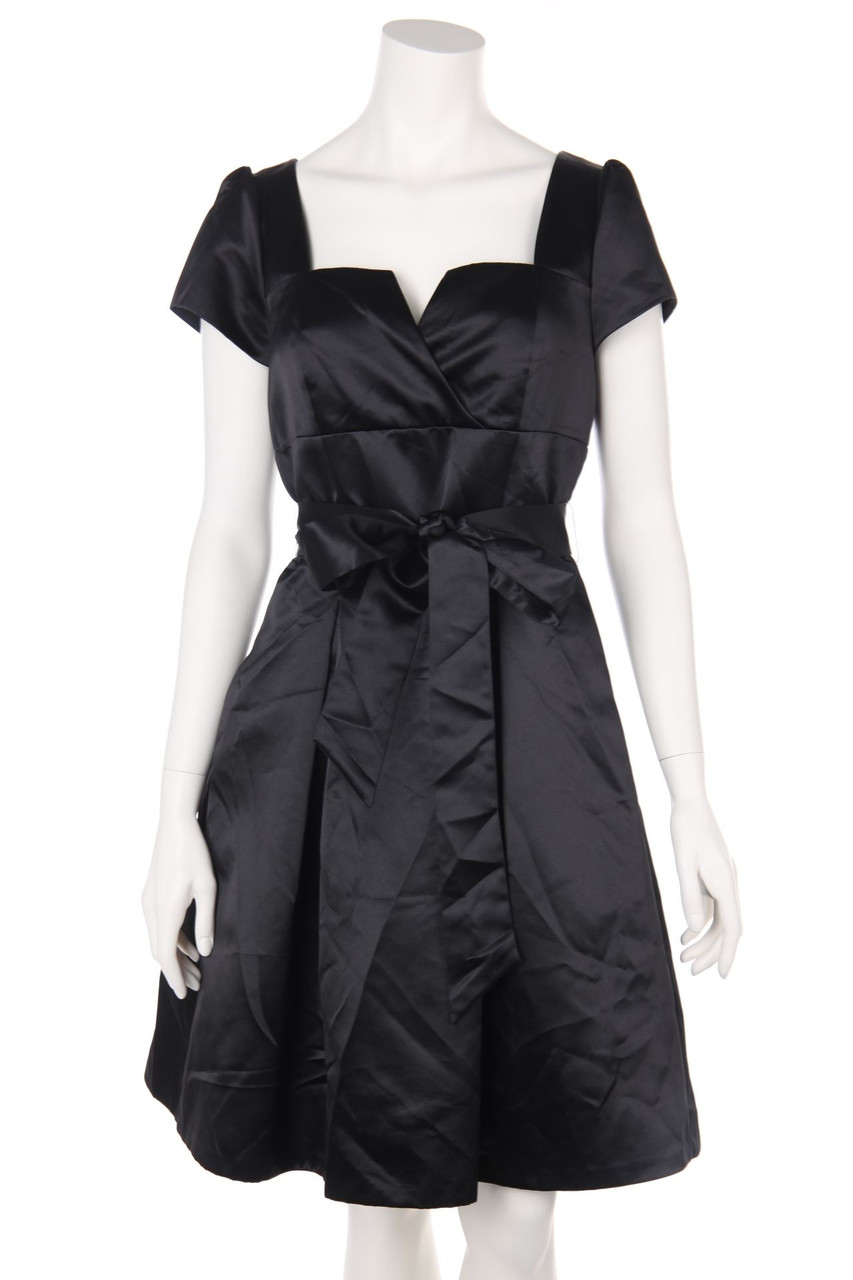 manoukian - Satin-Abendkleid mit Gürtel - L