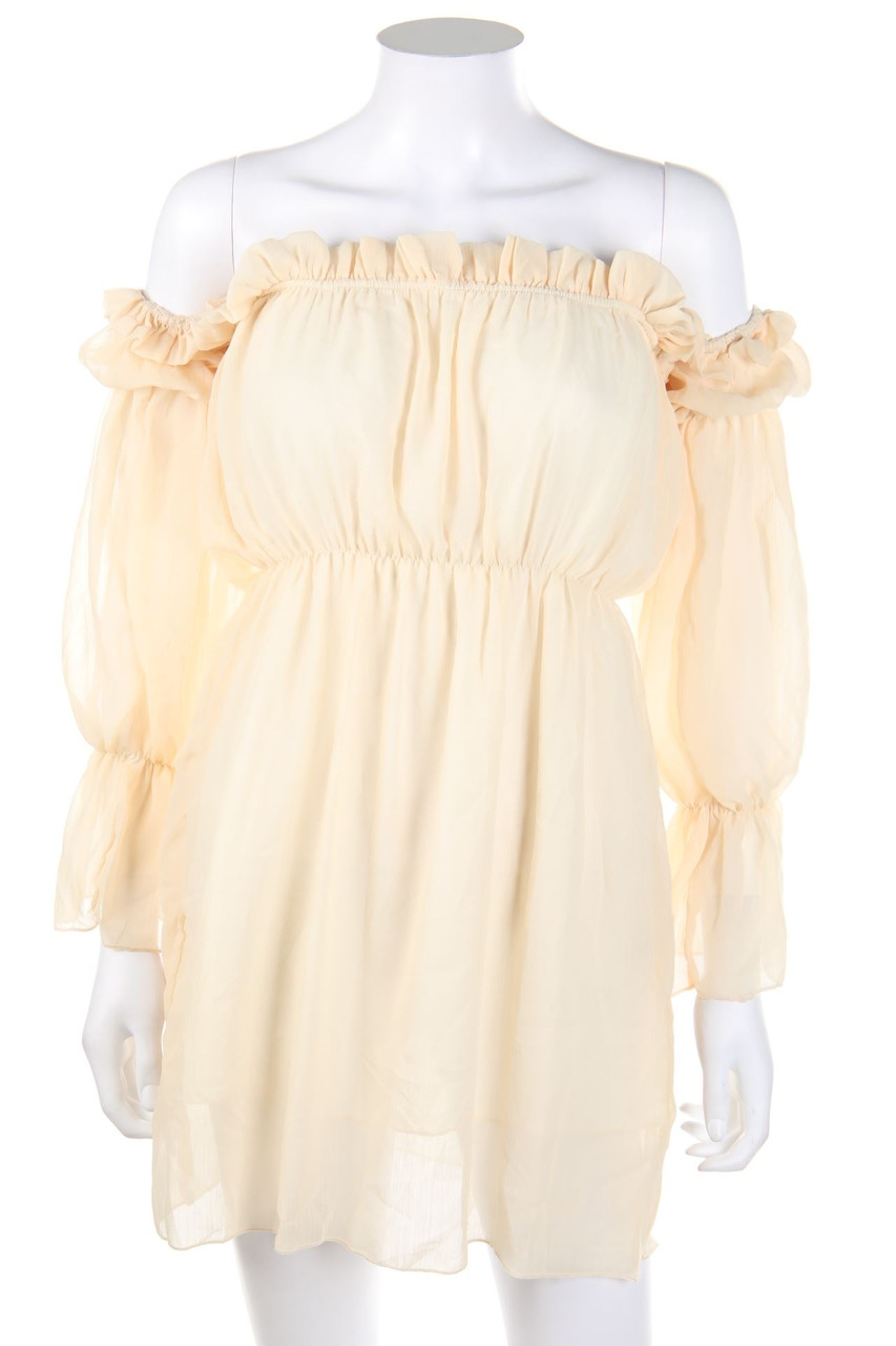 SHEIN - Cold-Shoulder-Chiffon-Party-Kleid - S