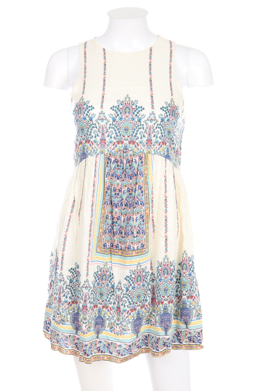 ZARA TRF - Boho-Kleid mit floralem Muster - XS