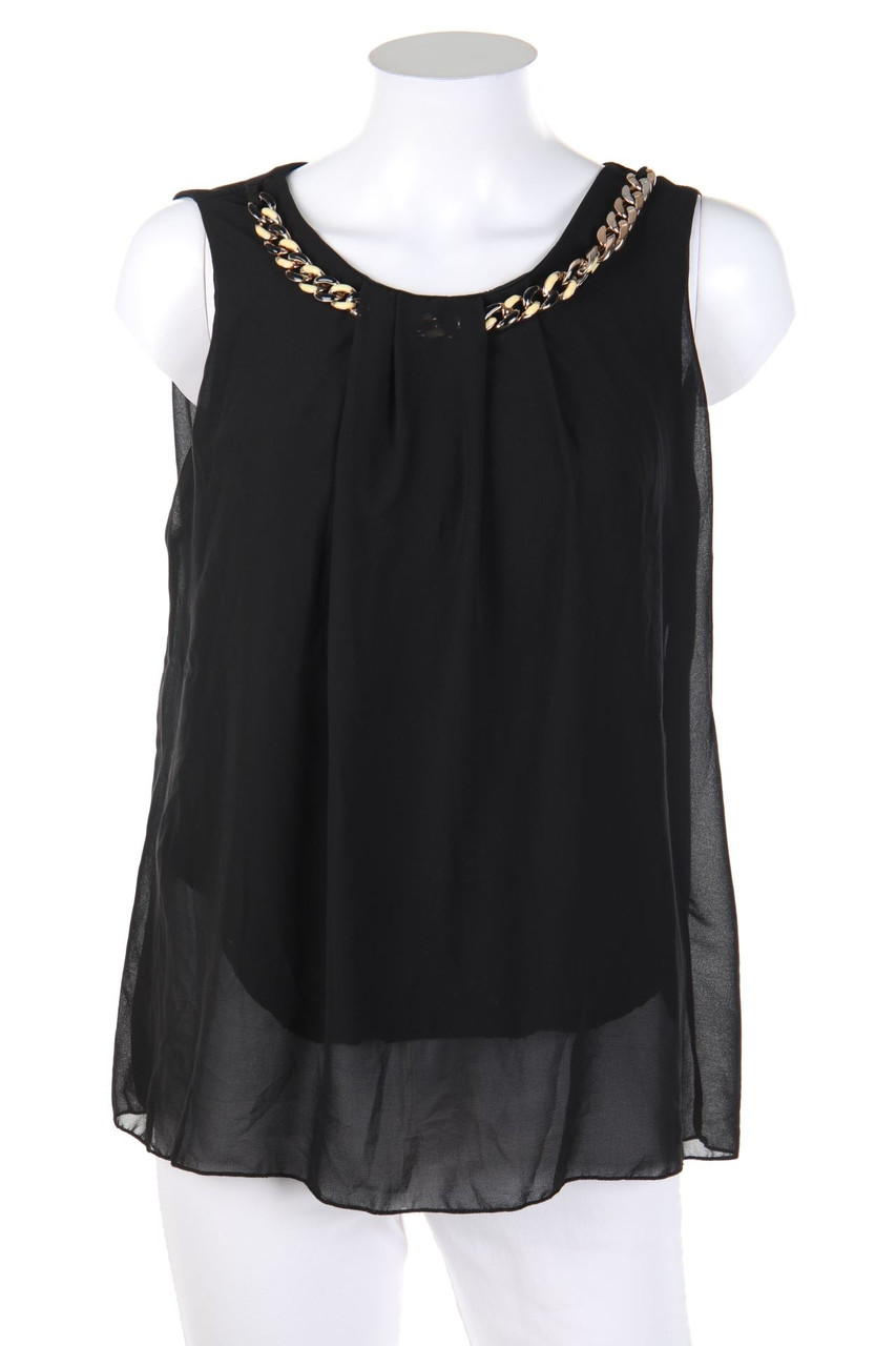 zebra - Blusentop mit Kette - S