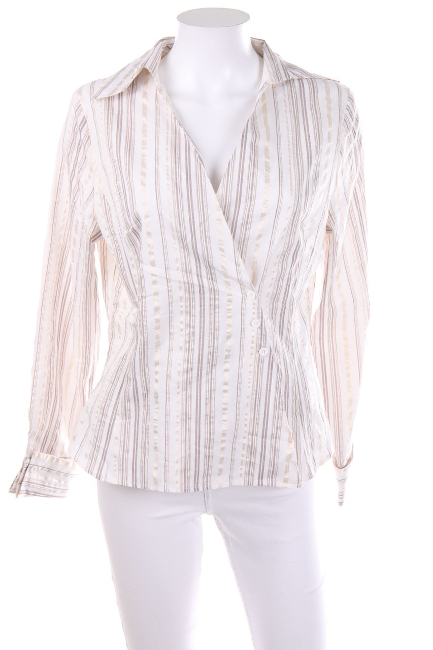 Laura Scott - Streifen-Bluse mit Metallic-Effekt - D 40